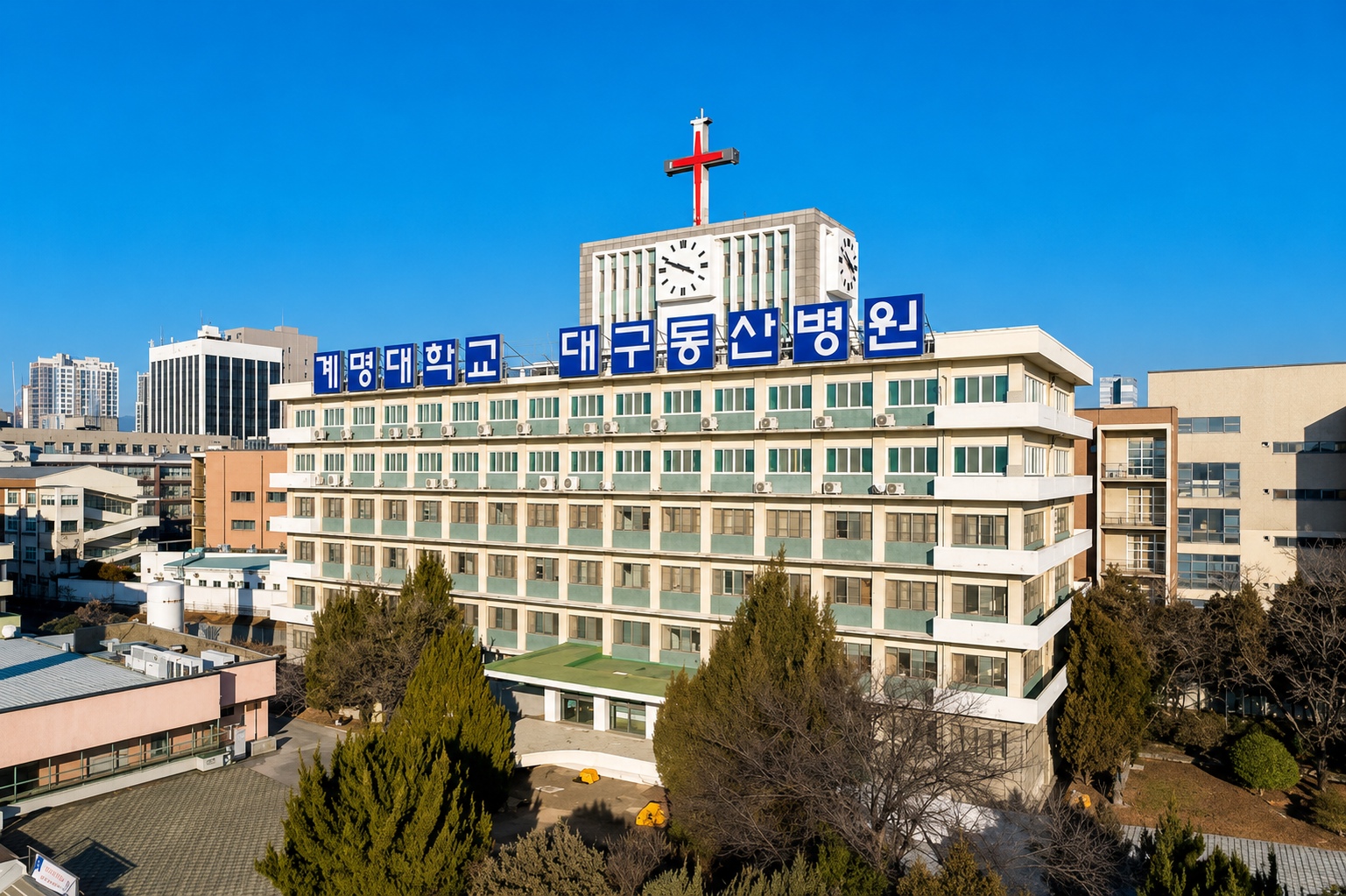 대구 동산병원 항공 전경