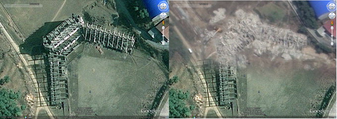 北평양 소프트볼 경기장 붕괴? 해체?