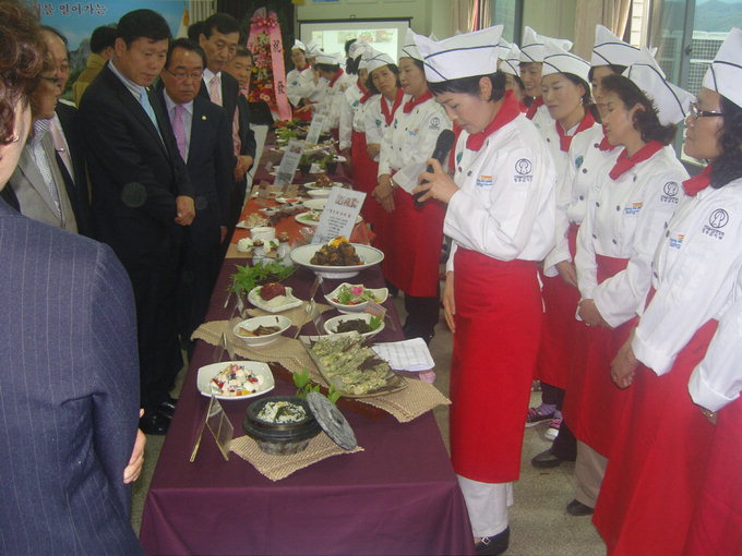 청송 특산요리 개발교육 한창