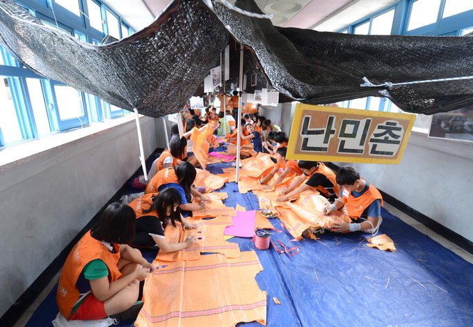 박진관 기자, 대구 달성 북동중학교서 기아체험