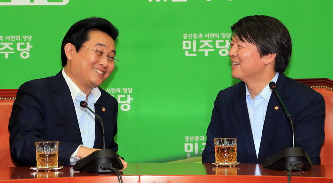 전병헌·안철수 “乙 위한 6월국회 힘 합치자”