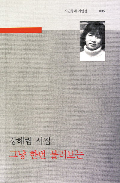 강해림 세번째 시집 ‘그냥 한번 불러보는’ 펴내