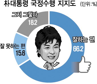 대통령 긍정평가 두달새 16.4%p 올라…포항 등 경북동부 78.4% ‘최고’