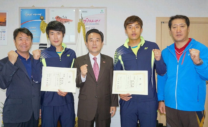 달성군청 소속 이현수·김현수, 日 국제정구대회 우승