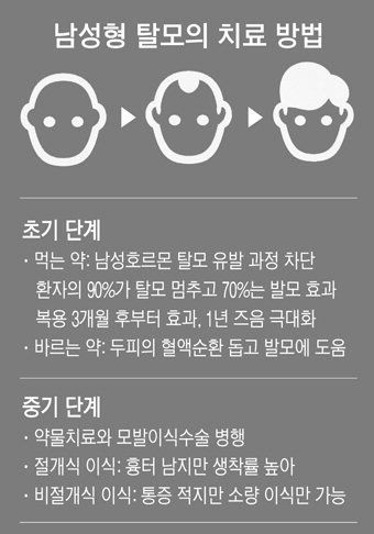 M자 부위 모발 가늘어지면 탈모 신호