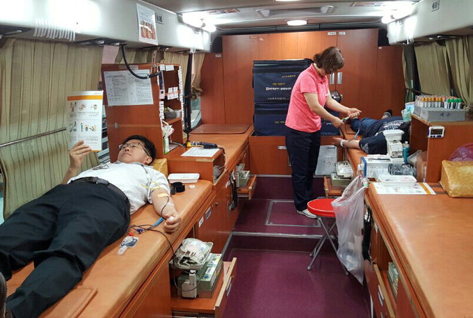 희성전자 임직원, 사회공헌활동 일환 헌혈 행사