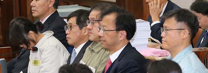‘국정농단’ 첫 재판…한자리 모인 3인방