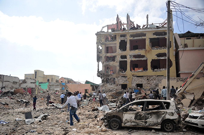 소말리아 호텔테러…28명 사망
