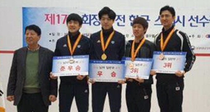 대구시청 유재진 우승, 이세현 준우승…회장배 전국 스쿼시 선수권