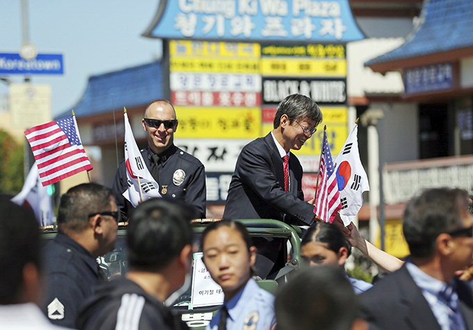 LA폭동 25주년…韓黑 평화대행진
