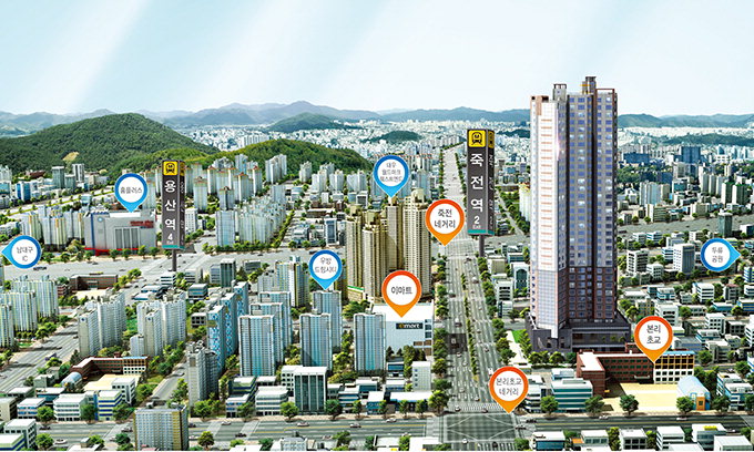 인터불고 건설 ‘죽전역 인터불고 라비다’ 도시철도 2호선 450m 근접…‘전용면적 68∼79㎡ 198세대’ 19일 분양