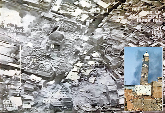 수세 몰린 IS, 세계 유산 ‘大모스크’폭파