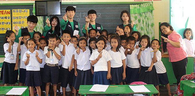 영진전문대 글로벌봉사단원 22명 필리핀서 한글교육·페이스페인팅