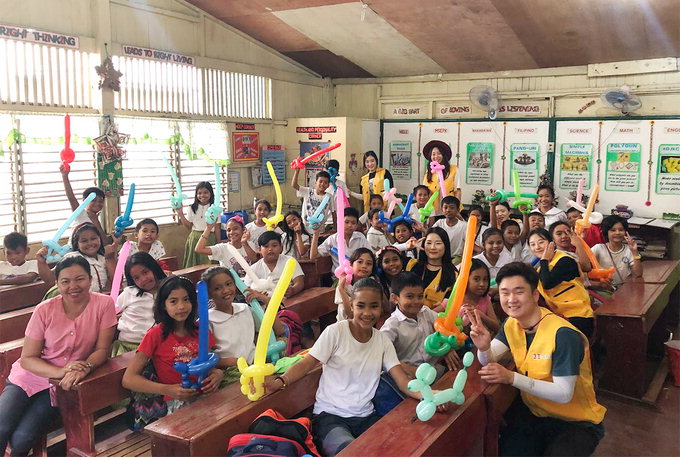 경일대 해외봉사단, 2주간 필리핀서 태권도·풍선아트 등 선보여