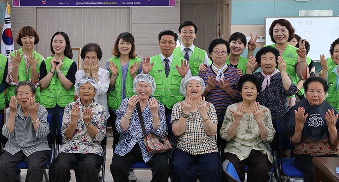 하나님의교회 세계복음선교협회 어르신 미용 봉사