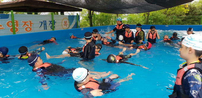 대구지역 4개 초등 운동장 수영장 설치 생존수영 교육