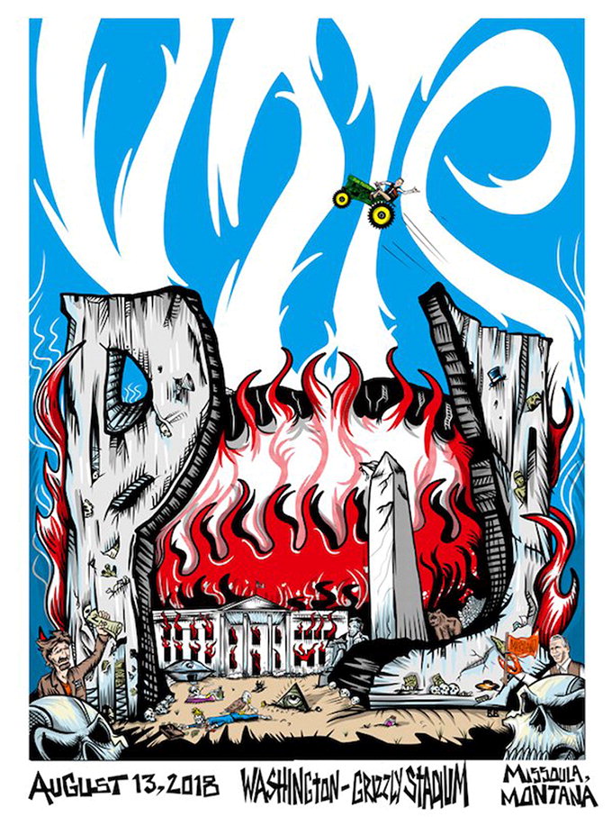 록밴드‘펄 잼’콘서트 포스터 논란