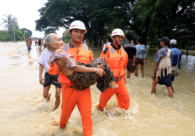미얀마 댐 붕괴…5만명 긴급 대피