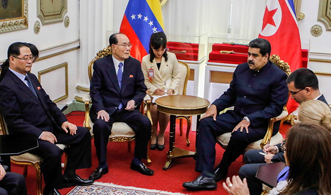 北김영남, 베네수엘라 마두로 대통령 접견