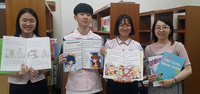 구미 경북외고 학생들, 영어동화책 만들어 기증