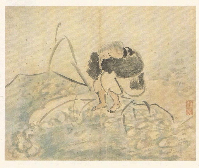 [김남희의 그림 에세이] 심사정 ‘선동도해(仙童渡海)’