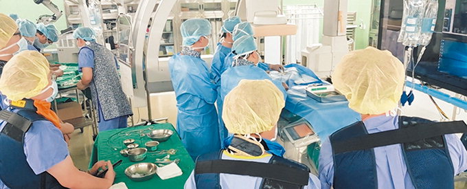 동산병원 신경외과팀, 타병원 뇌혈관 전문의에 최신수술기법 전수