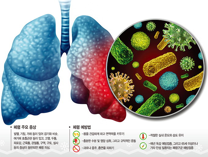 “노인 폐렴예방, 13가 접종 1년뒤 23가 백신도 맞으세요”