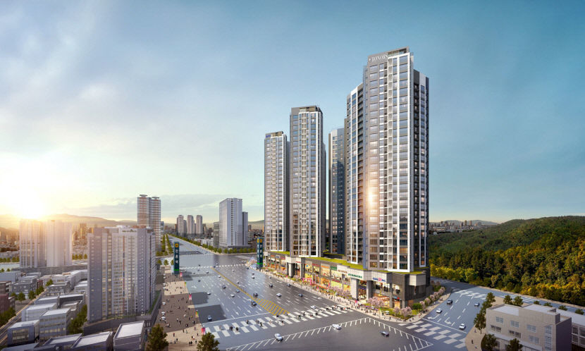 450세대 중대형 아파트에 23개층 메디컬 타워·140m 스트리트 상가... 만촌역 태왕디아너스&애비뉴 4월 말 분양