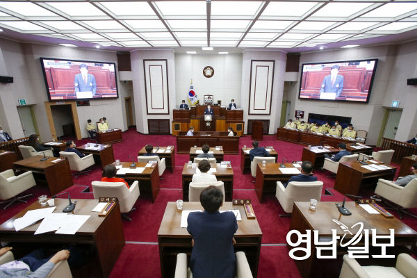 경북 구미시의회, 환경부 낙동강통합물관리방안 심의·의결 철회 촉구  성명서 내놔
