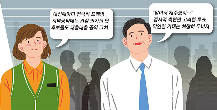 [대구경북 대선공약 시민이 나선다 .1] 수도권 권력다툼만 혈안...외면당한 비수도권 이대론 안돼