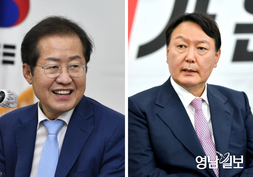 국민의힘 경선 2강 세불리기 경쟁 치열