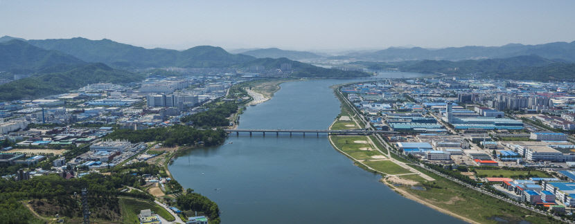 구미공단항공사진