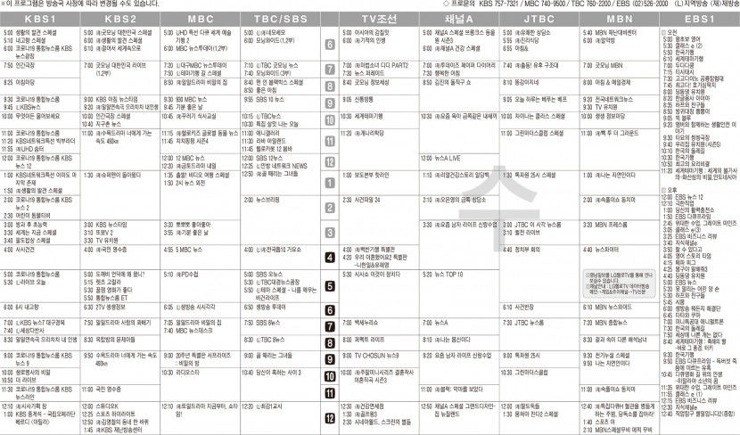 4월27일(수) TV 편성표