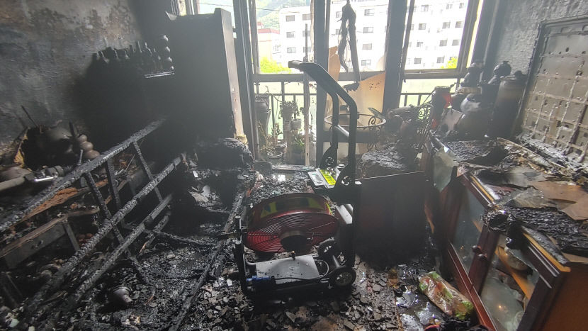 대구 남구 대명동 주상복합 아파트서 화재 발생...인명 피해는 없어