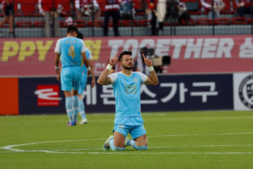부상에서 돌아온 세징야, 극적 동점골…대구FC, 김천상무와 1-1 무승부