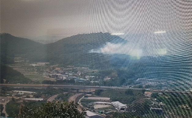 대구 수성구 고모동 야산서 산불...1시간 20분 만에 진화