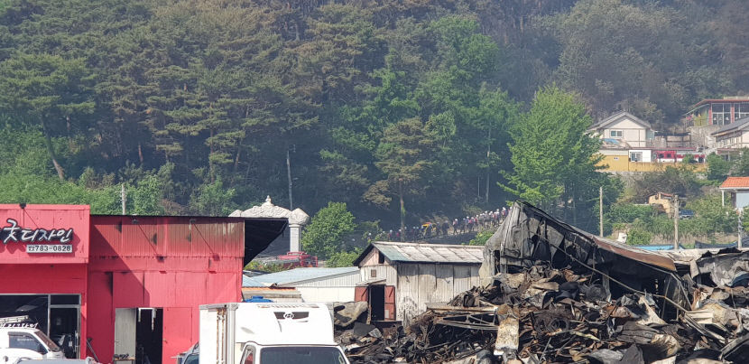 울진 행곡 산불, 23시간34분만에 진화..산림피해 145ha