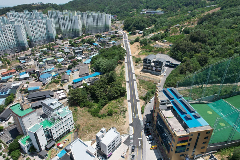 경산 백천동 삼도뷰엔빌W~구 국도 25호선 연결 도로 개설