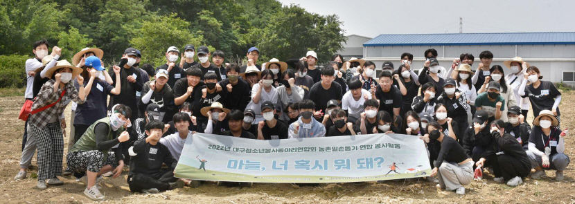 대구청소년봉사동아리연합회원 90여명 농촌봉사활동