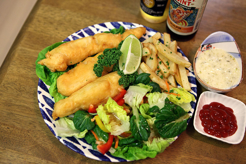 [추천 광어요리] 피시 앤드 칩스 (fish & chips)...두툼한 대광어 살과 고소한 감자의 환상적 궁합…시원한 맥주 한잔 캬~