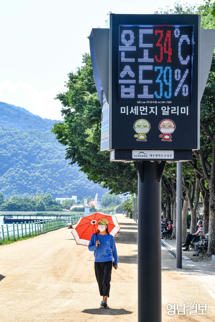 [포토뉴스] 무더위로 한산한 수성못