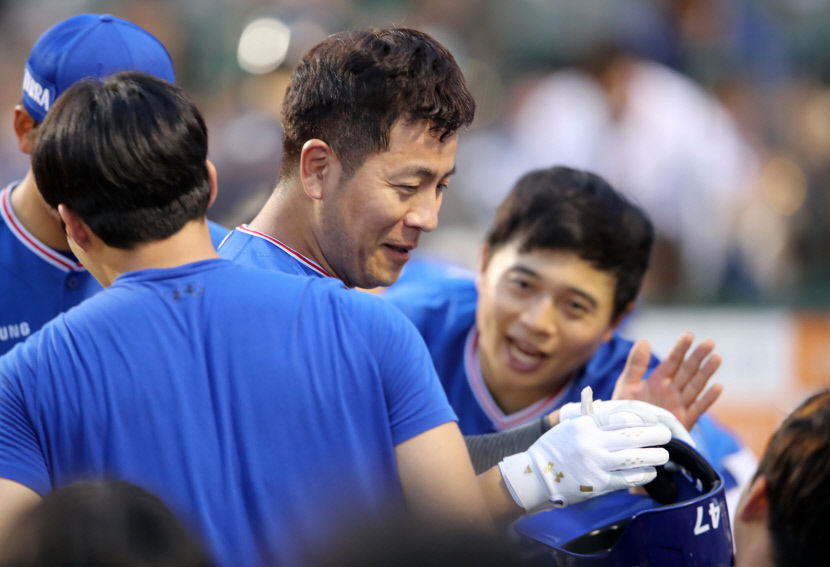 필요할 때 터진 강민호 시즌 2호포…삼성, 한화 원정서 위닝시리즈