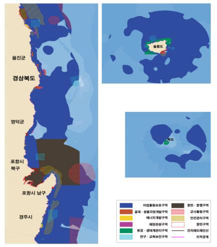 해수부-경북도 해양공간관리계획 수립...어업활동보호구역 등 경북 9개 해양용도구역 지정