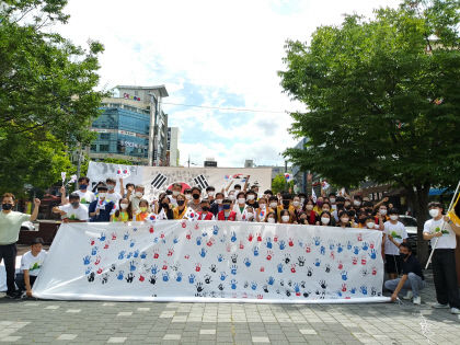 [동네뉴스] 대구 신매광장서 주민과 함께하는 77주년 광복절 행사