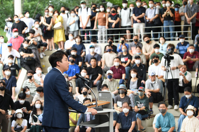 이준석 대구 기자회견 두고 표현의 자유 vs 내홍 책임 李에 있어
