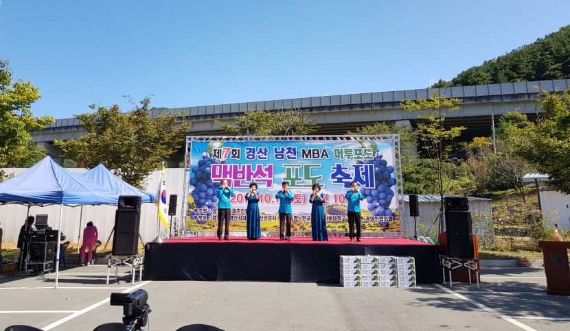경산남천맥반석포도축제 내달 1일 3년만에 개최