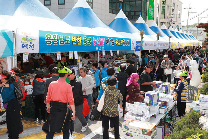 수확체험·가래떡 뽑기…3년 만에 예천 농산물 축제