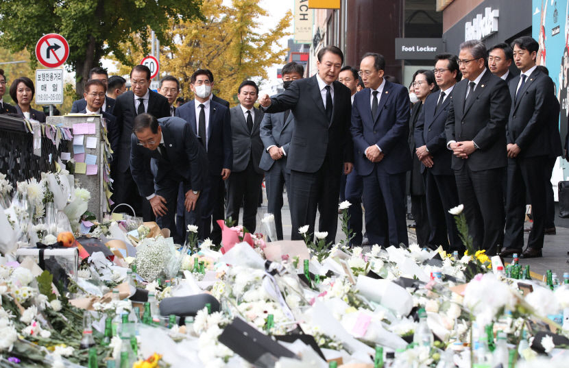 尹 관성적 대응·형식적 점검 안돼 내각에 제도 보완 주문…분향소 조문도