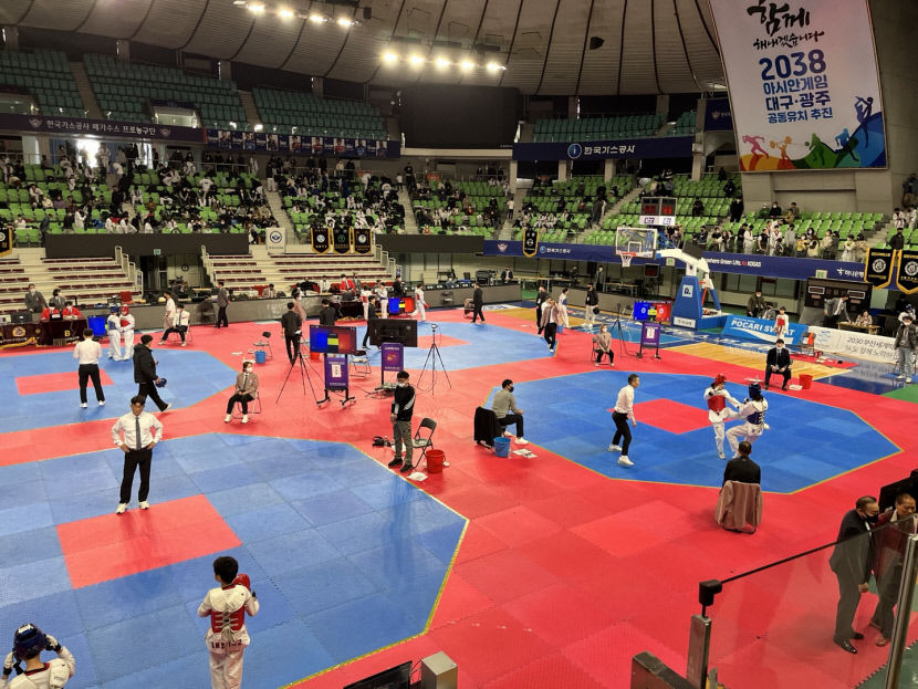 새본리중 김수연, 태권도 소년체전 대비 평가전 1위 올라