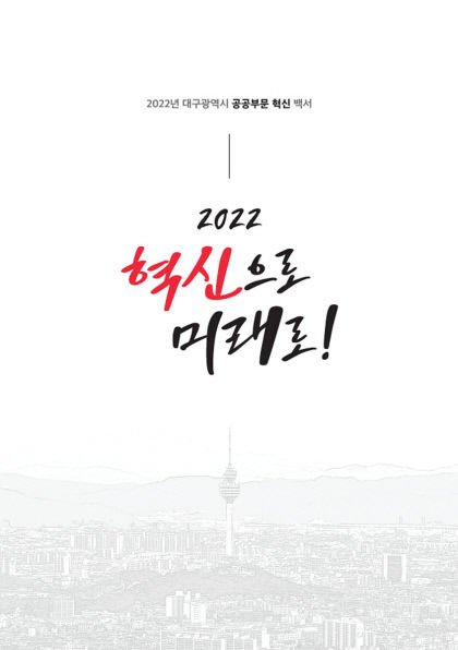 대구시, 공공부문 혁신 백서 2022 혁신으로 미래로! 발간